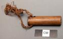Whistle of zunga wood for protection against evil eye
