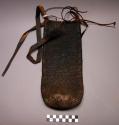 Grass bag - finely woven, leather handle ("ruhagu")