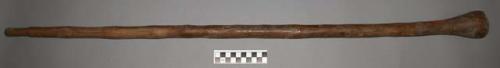 Club-shaped stick - 37", knobbed head ("buhiri")