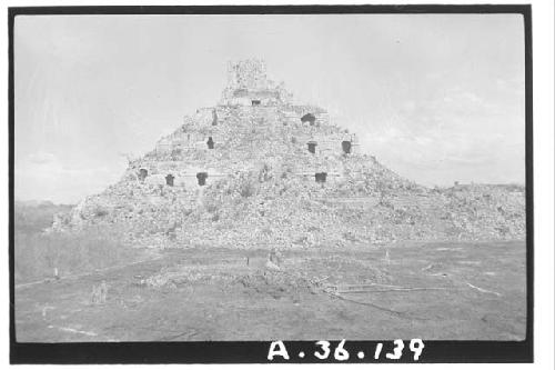 West side of temple-pyramid