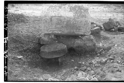 Altar of Stela F with offertory chamber