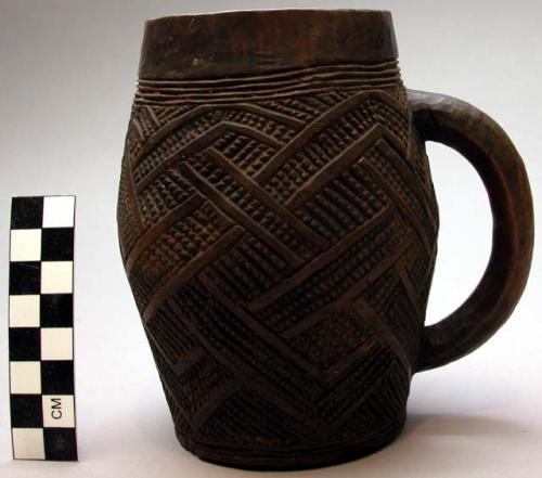 Cup - carved wood