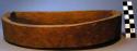 Carved crescent shaped box - no cover