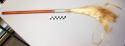Man's fly whisk (oryx? tail) - wooden handle wound with metal wire