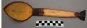 Wooden ladle-spoon. Purchased in Tau, winter 1953