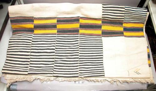 Strip woven textile