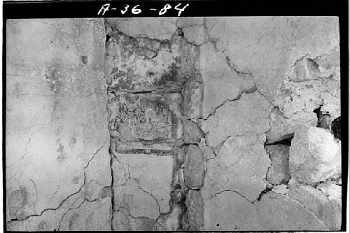 Painted capstone in outer room, W. side of Palace