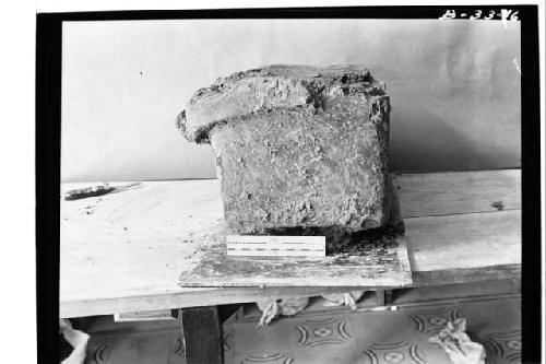 Pottery box from under NW corner of Stela I