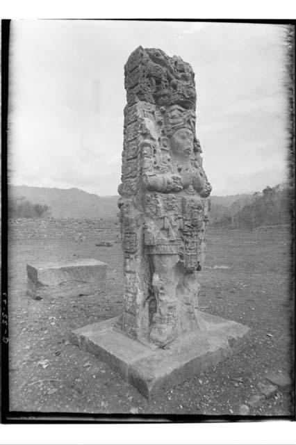 Front of Stela C after reparation