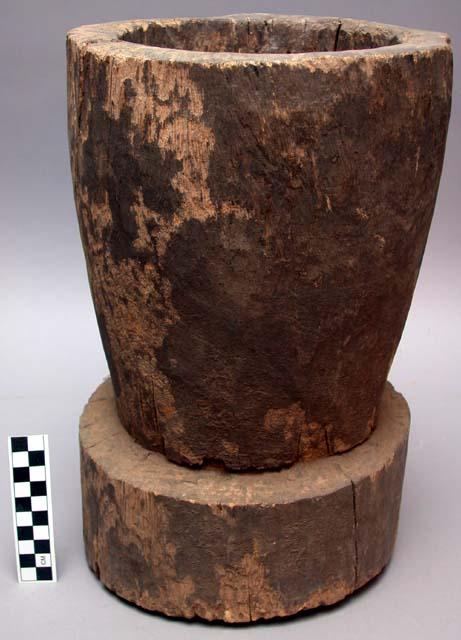 Wooden mortar. Lituri