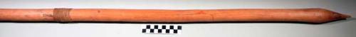 Staff used as a club, or on board a canoe