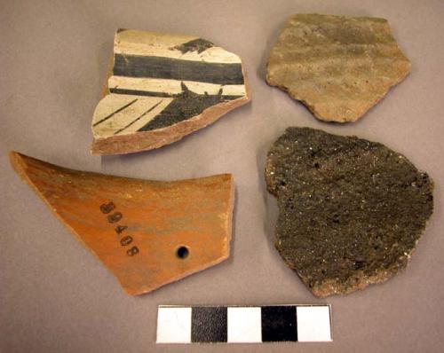 Sherds, bone fragments