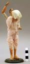 Figurine of hindu washerwoman, hands damaged