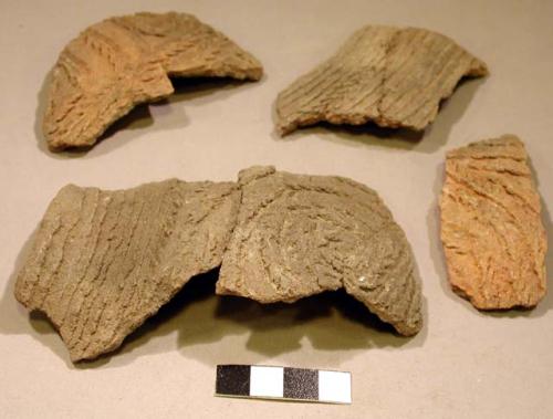 Coil neck stick-marked jug sherds