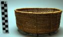Small basket, 7.5" x 3.5", coiled weave, kuzo