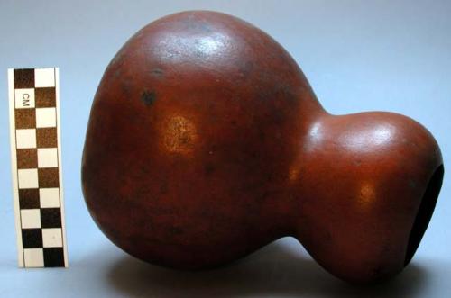 Bottle-shaped gourd for drinking pombe, nkoge