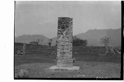 Back of Stela 4 after reparation