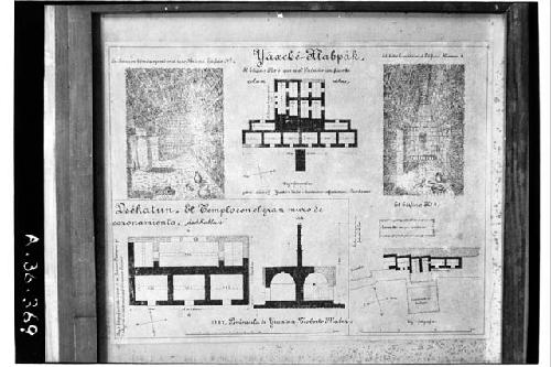 Yaxche-Xlabpak and Dsekatun, plan and section