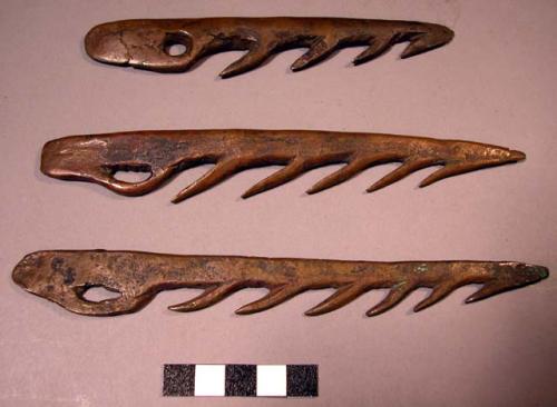 Spear points made of copper