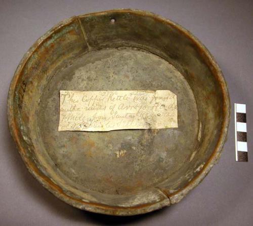 Old copper dish