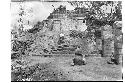 NE colonnade - the stairway after excavation, looking West