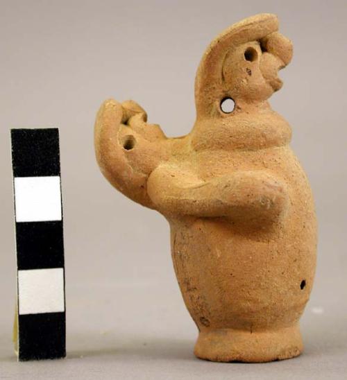 Small buff ware animal figurine