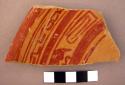 Coyotlatelco type rim potsherds-painted in