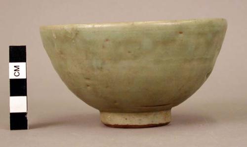 Celadon bowl with high foot rim