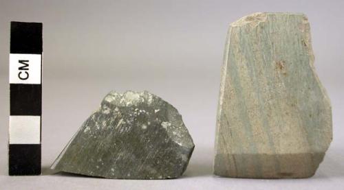 Ground stone axe fragments