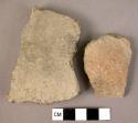 2 Fragments of pottery storage jars