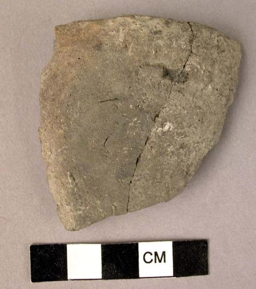 Fragment of pottery cup - crude finish