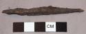 Double pointed piece of iron - fragment