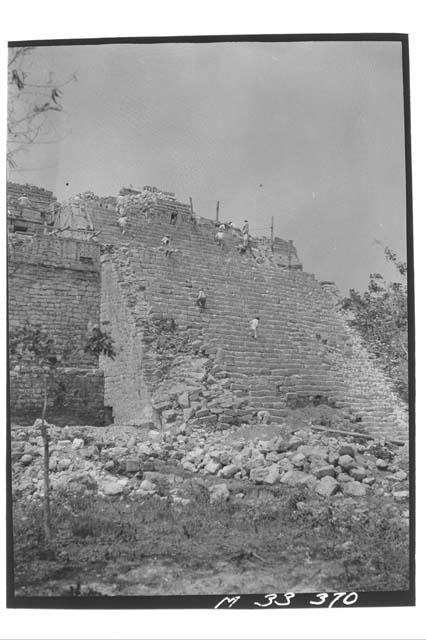 Monjas - Main stairs from N.E.