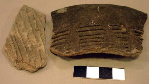 Sherds - incised corrugated