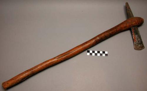 Wood and metal axe. Ifembi or Sembe