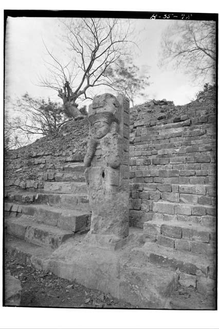 Stela 1 after reparation