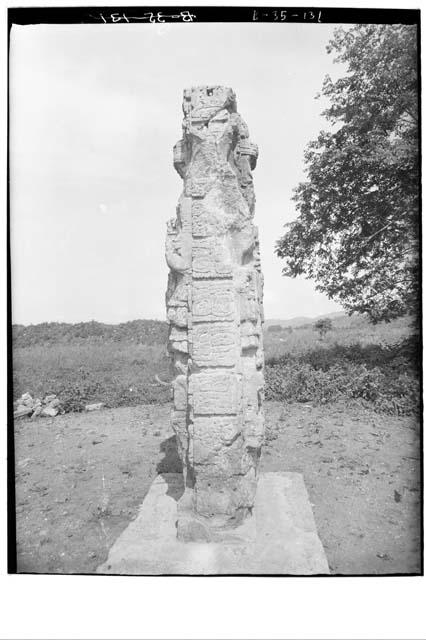 Stela 3 after reparation