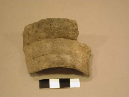 Potsherds from banded neck pottery jar