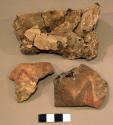 Vitrified potsherds