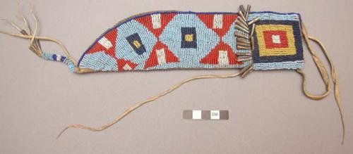 Knife sheath - beaded