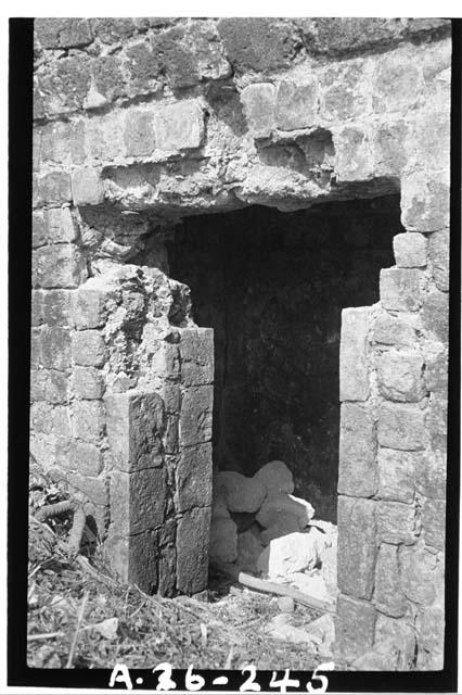 W. Buried Bldg., N. inner doorway