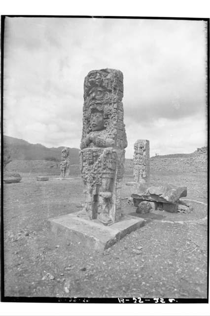 Stela C and Altar after reparation