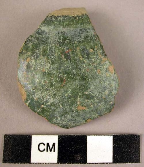 Rim potsherd - corrugations on shoulder