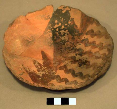 Large worked decorated sherd