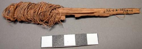 Split stick, bound with yucca fiber