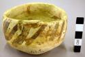 San bernardo black on yellow pottery bowl