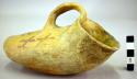 San Bernardo black-on-yellow pottery duck pot