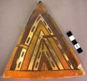 Tile, polacca polychrome style d. linear design. 16.2 x 17.1 cm.