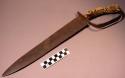 Iron knife - hunting knife ? - with an antler handle