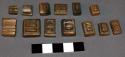 Cast brass or bronze stamps(?)